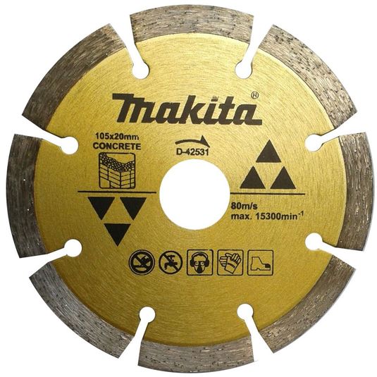 Disco diamantado segmentado concreto seco D-42531 - Makita