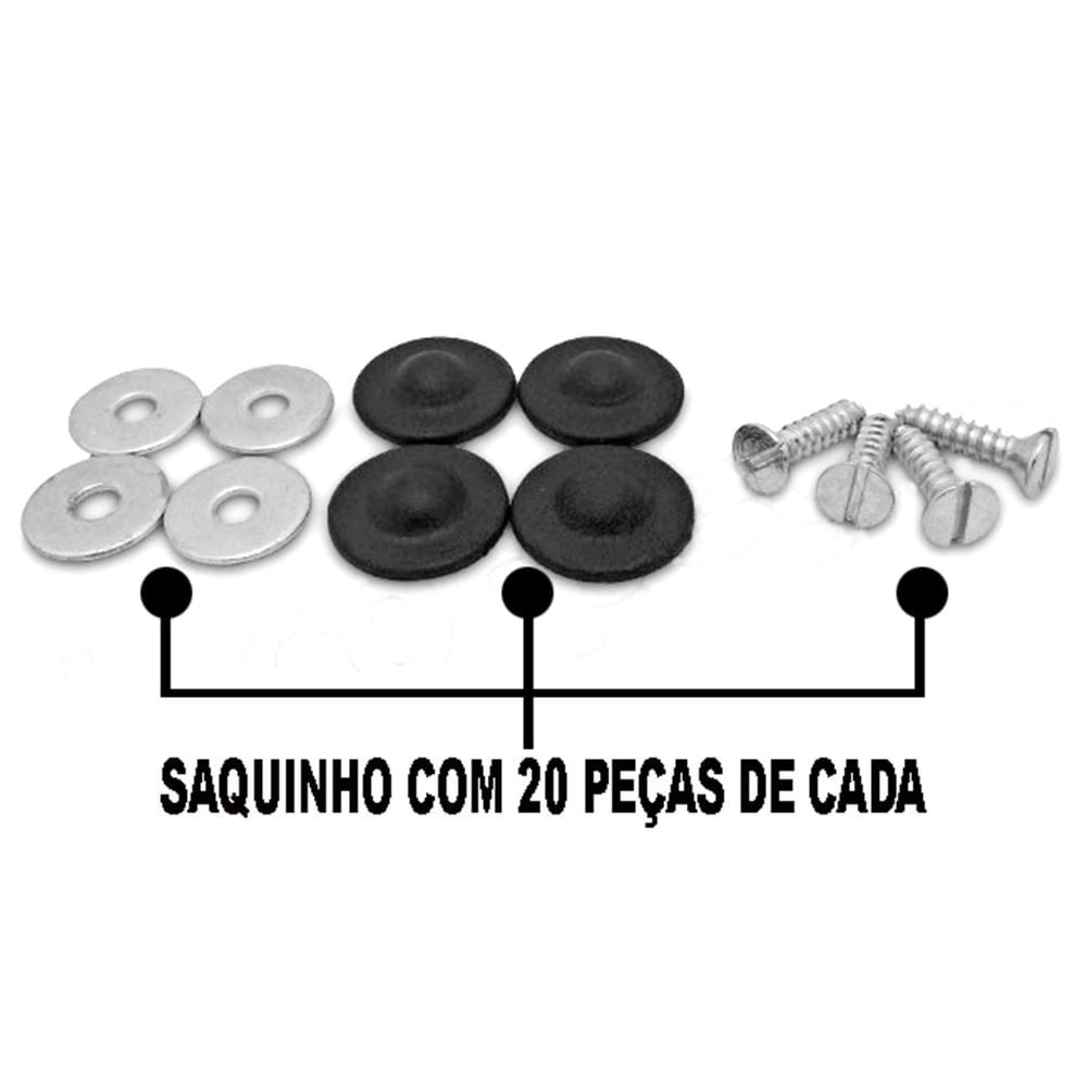 Kit kombi p/ forracao porta c/20pcs