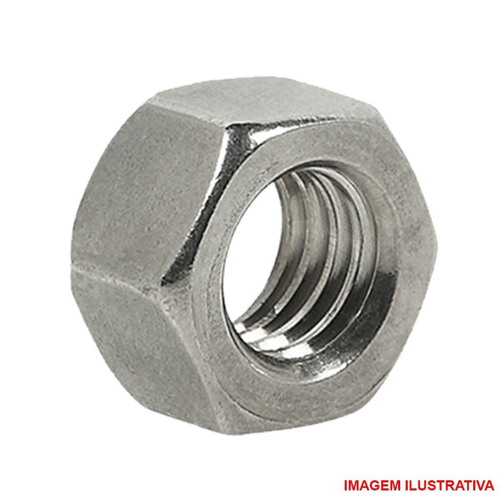 Porca sextavada esquerda cl.5 - M10 x 1.5 Ma polida - (1 peça)