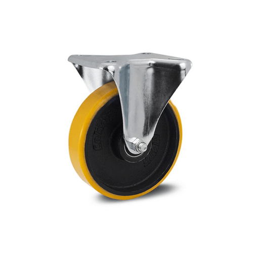 Rodizio Fixo com placa 6" PU capacidade até 300 kg - Colson - Pacote com 1 Peça
