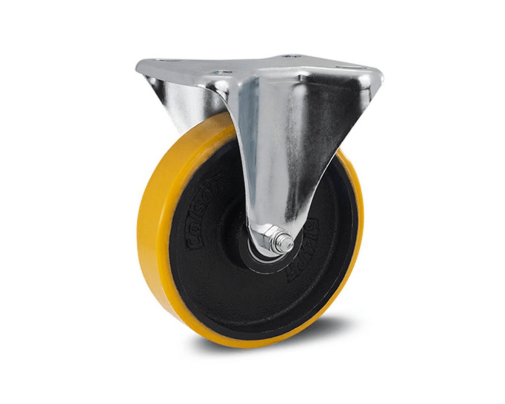 Rodizio Fixo com placa 6" PU capacidade até 300 kg - Colson - Pacote com 1 Peça