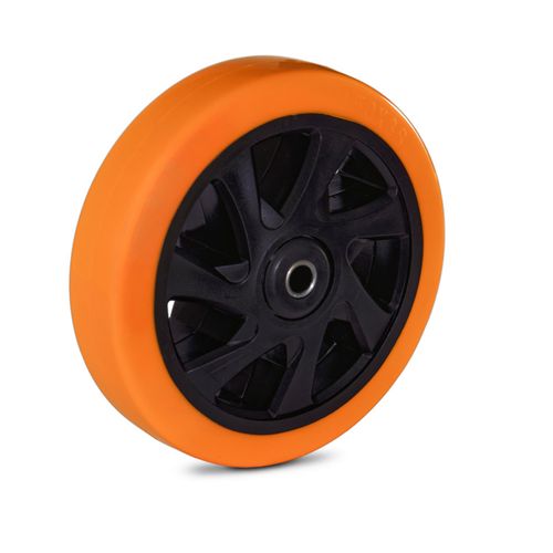 Roda de PU Black com Rolamento de Esfera 6" R614PUE 200 kg - Colson - Pacote com 1 Peça