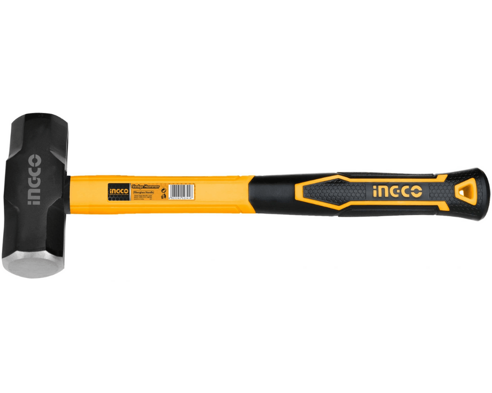 Marreta oitavada 1 kg cabo de fibra emborrachado HSLH8802 - Ingco
