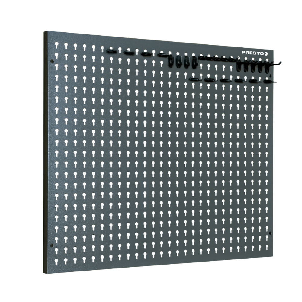 Painel Caver para Ferramentas em Aço 375 X 575mm com Kit de ganchos plasticos 90413 Presto