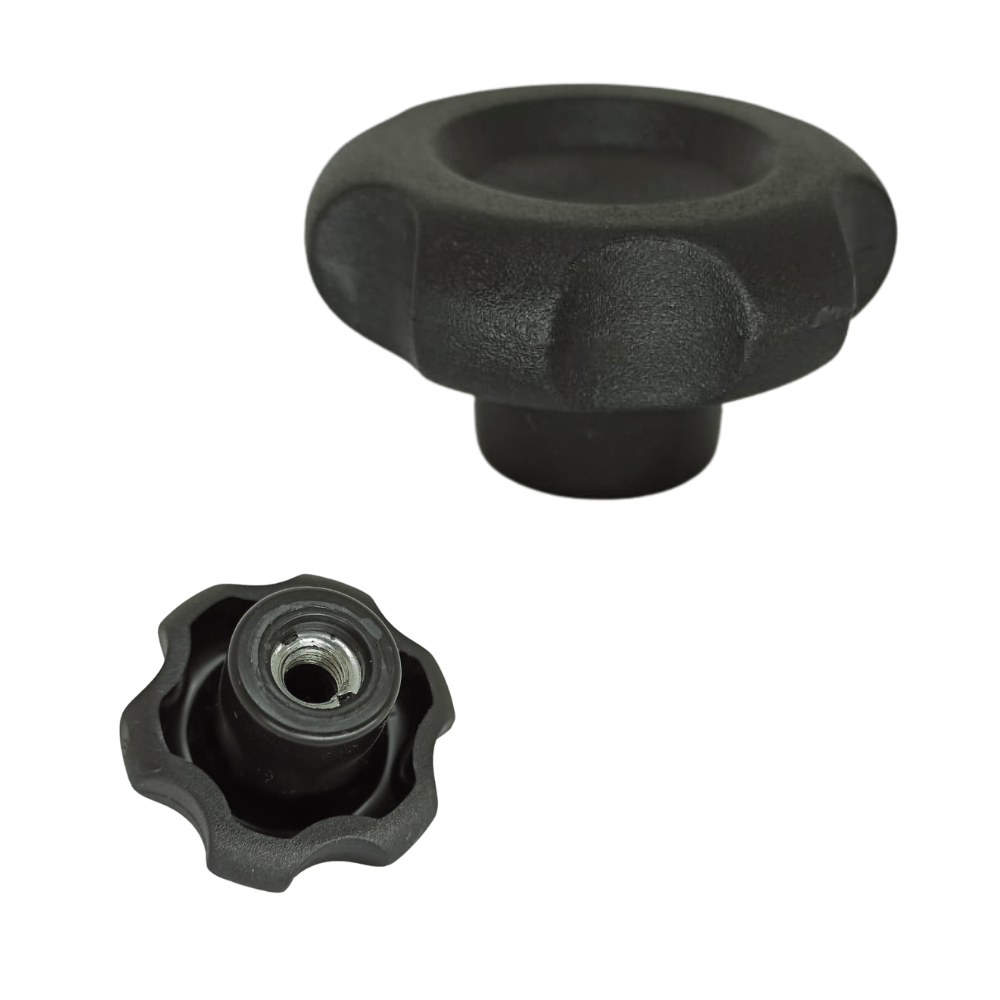 Manípulo fêmea (knob) termoplástico kp 35 - 1/4" - Pacote com 1 Peça(s)