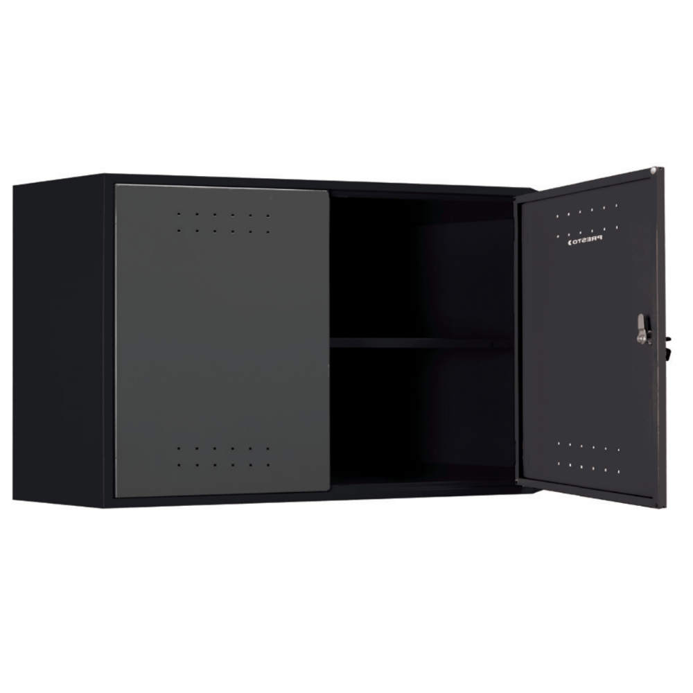 Armário aéreo de canto para ferramentas com prateleira Dark 90104 - Presto