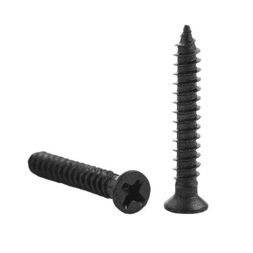 Parafuso auto-atarraxante chata phillips - 4.8 X 19 zincado preto - Pacote com 250 peça(s)