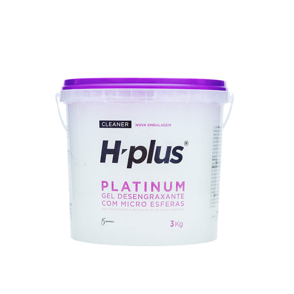 Pasta / gel desengraxante p/ mãos platinum 3kg h-plus - (1 peça)