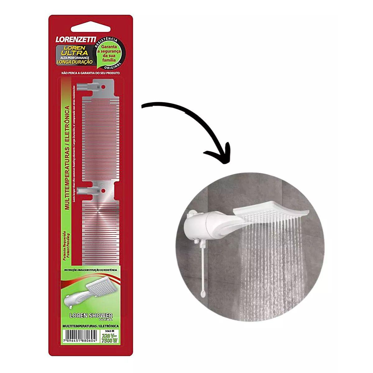 Resistência Loren Shower Ultra 3065-m 7500w 220v - Lorenzetti