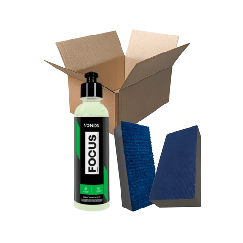 Kit Focus 240ml + Taco para Descontaminação Pesada e Acabamento - Vonixx