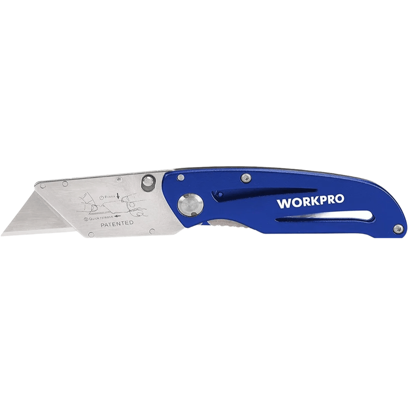 Estilete Dobrável em Aço Inox W011002 - Workpro By Ciser