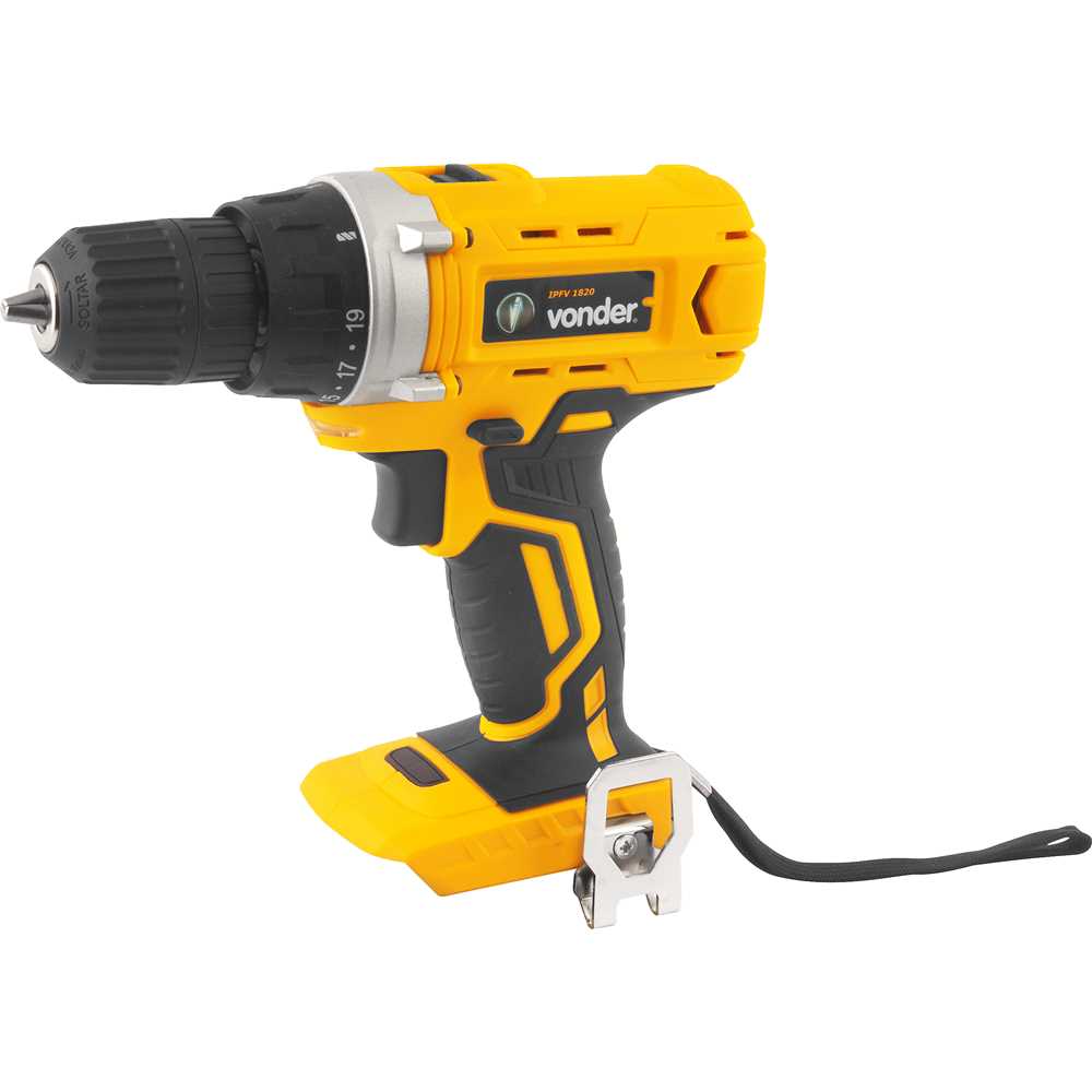 Parafusadeira e Furadeira 3/8" à Bateria 18v IPFV 1820 - Vonder