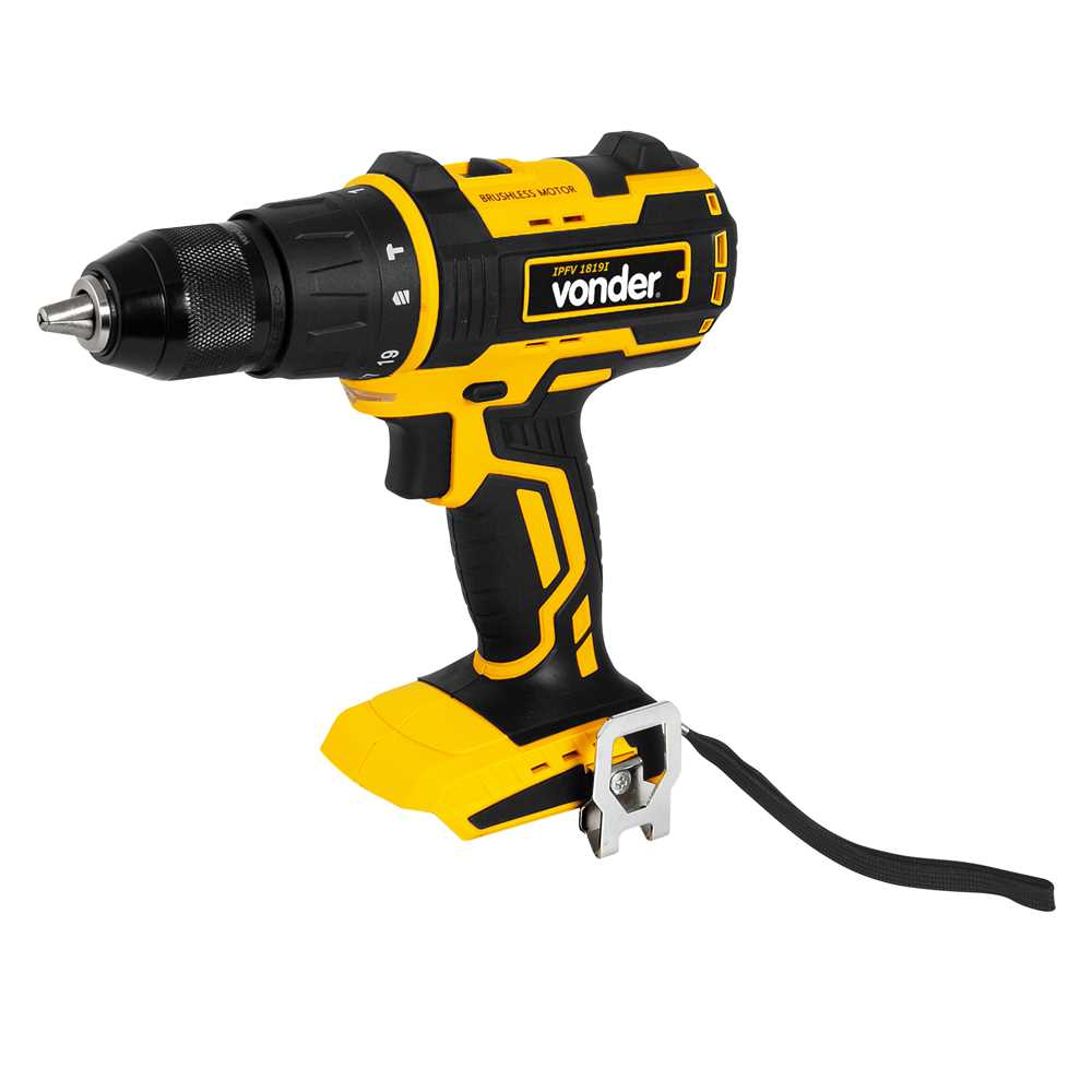 Parafusadeira e Furadeira 1/2" à Bateria 18v IPFV 1819I - Vonder