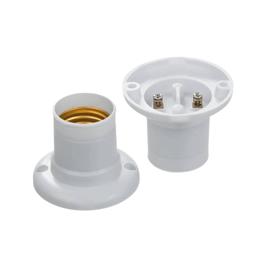 Bocal Fixo de Teto em Termoplástico Branco E-27 - Foxlux