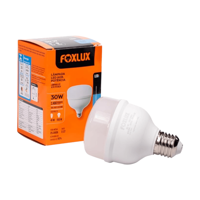 Lâmpada de Led de Alta Potência 30W 6500K Bivolt - Foxlux