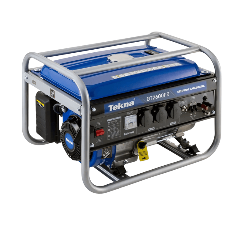 Gerador à Gasolina 2.5HP KVA 4 Tempos Bivolt GT2600FB - Tekna