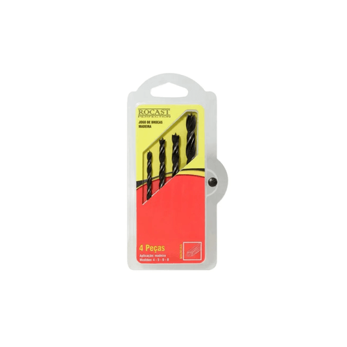 JG Brocas P/ Madeira 3 Pontas 4 PCS 4,0 a 8,0 - ROCAST