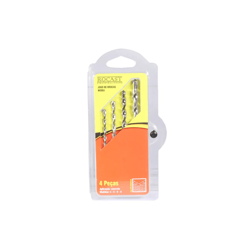 JG Brocas Wídia-M 4 PCS 4,0 a 8,0 mm - ROCAST
